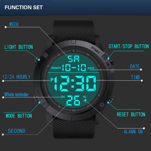 DSW Digitale Outdoor Sport Uhr
