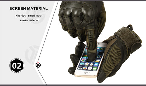 Kampfhandschuhe gepolstert Touchscreen kompatibel